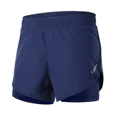 Pantalones cortos para correr Lixada 2 en 1 para mujer, de secado rápido, transpirables, para ejerci Lixada Shorts deportivos