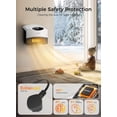 thumbnail image 4 of GiveBest - Calentador eléctrico de pared con WiFi y control remoto, calentador de piso o pared, cobertura de habitación grande, 3 modos de calefacción, espacio de calentamiento rápido de 1500 W con, 4 of 5
