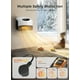 thumbnail image 4 of GiveBest - Calentador eléctrico de pared con WiFi y control remoto, calentador de piso o pared, cobertura de habitación grande, 3 modos de calefacción, espacio de calentamiento rápido de 1500 W con, 4 of 5