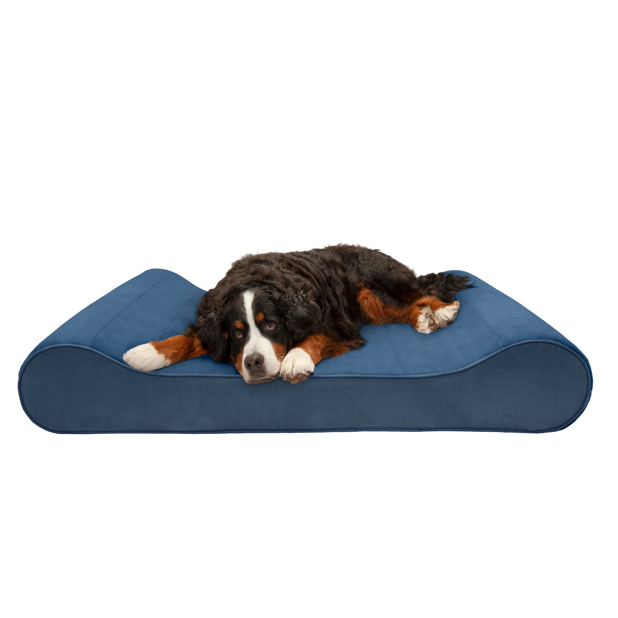 FurHaven Pet Dog Bed Cooling Gel Memory Foam Orthopedic Microvelvet