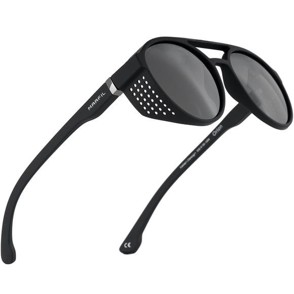 Gafas de sol Marfil Orion Round Steampunk Polarized UV400