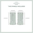thumbnail image 5 of Exclusive Home Rideaux Satin Sergé Tissé Occultant Haut Rideau Paire de Panneau, 52x63, Vanille, 2 Comte, 5 of 5