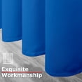 thumbnail image 3 of Ample Decor 4 Panel 46 x 95 inch 100% Polyester Blackout Curtains, Noise Reducing - Royal Blue, 3 of 6
