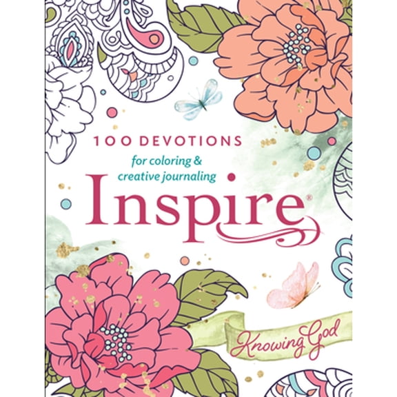Pre-Owned Inspire : Knowing God -100 Devotions for Coloring and Creative Journaling (Paperback) 9781496471932