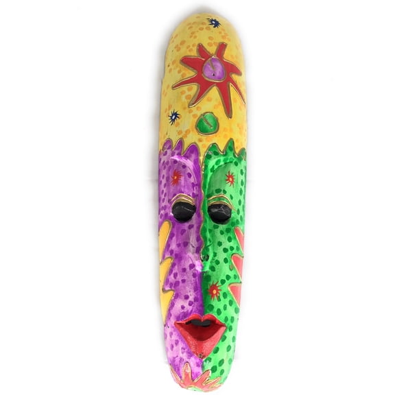 Colorful Tiki Mask 20" Zen - Primitive Art | #wib370650j