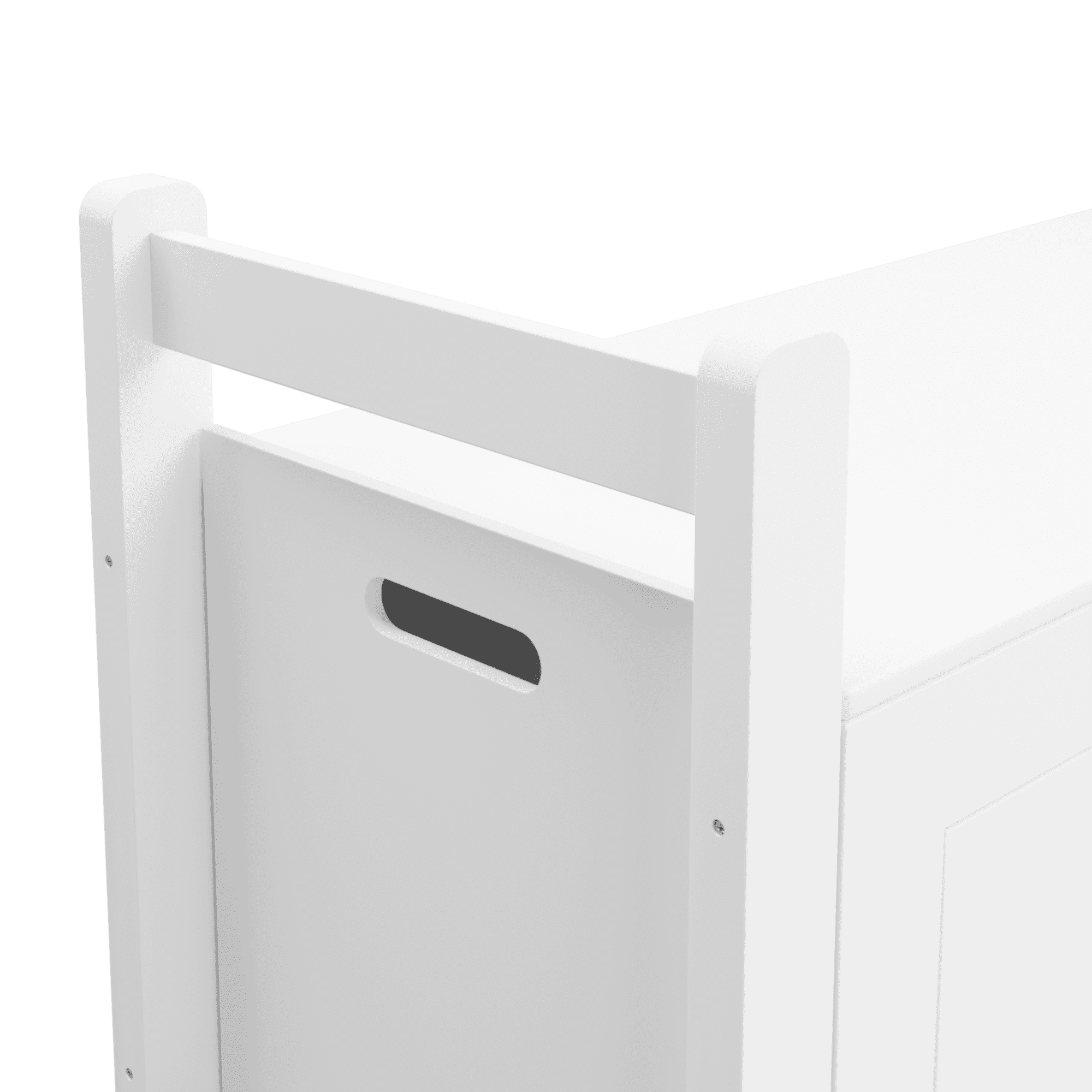Toy Box for Girls & Boys, Wooden Toy Storage Chest for Kids 150 lbs, Porch Entryway Storage Trunk for Toy Clothes Bedroom Living Room, White