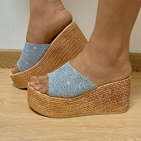 

Womens Fashion Wedges Open Toe Knot Beach Shoes Roman Slippers Sandals Cute Wedges for Women Womens Wedge Shoes Closed Toe Womens Sandals Wedges Clear Wedges for Women Size 11 Womens Low Wedge Heel