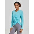 thumbnail image 5 of Pinspark Hiking Tops for Women Long Sleeve Worktout Shirt Athletic Casual Yoga Tee Shirt Breathable Top, 5 of 8