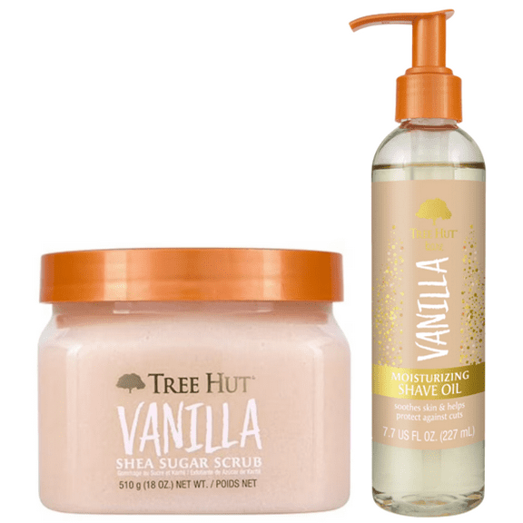 Tree Hut Vanilla Body Scrub & Shave Oil Bundle