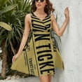thumbnail image 3 of Golden Ticket Sundress Sleeveless Dress Summer Women Clothes Dress for Women Dresses, 3 of 7