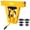 Yellow+Steel #09, variant on Heavy Duty Bar Clamps for Welding, 2 Pack 24 Inch Drop Forged Steel F Clamps, 4-3/4 Inch Throat, 1400 lbs Clamping Force, Quick Release Handle, Swivel Jaw, Steel F Clamps for Woodworking