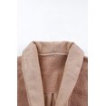 thumbnail image 3 of ABPHQTO Chaqueta holgada abotonada de patchwork de sherpa de ante rosa de mujer, 3 of 5