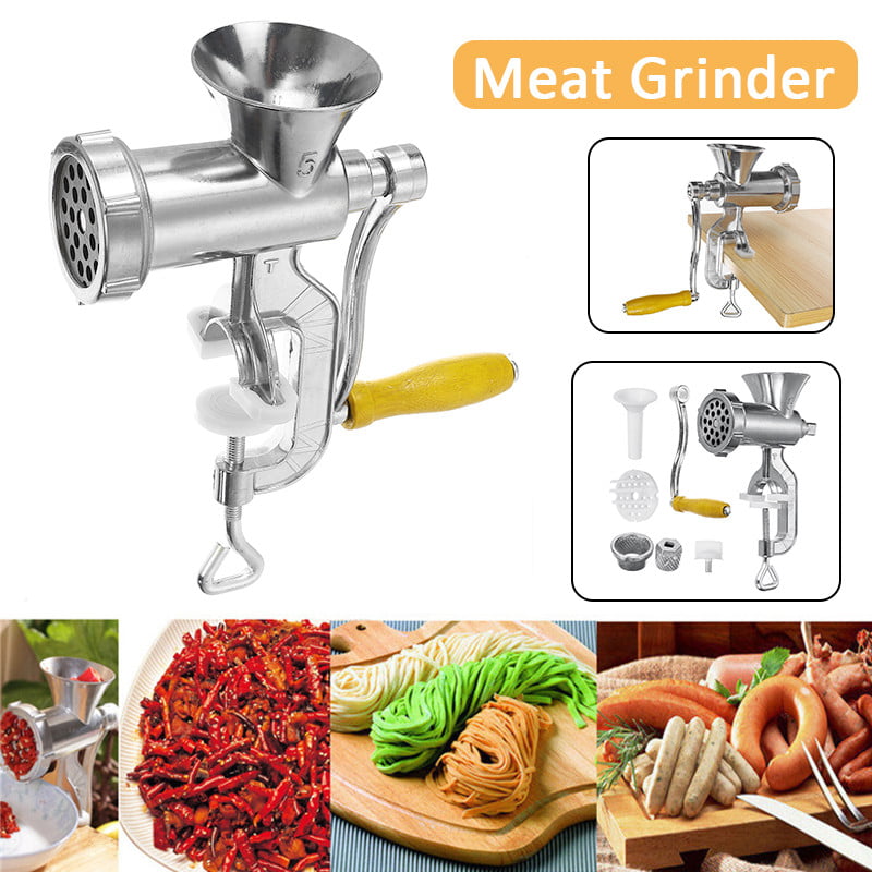 Smaill Meat Grinder Mincer Stuffer Hand Manual Sausa Filler Maker Machine Multi 