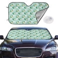 thumbnail image 2 of Kdxio Horse And Flower Print Windshield Sun Shade,UV Rays and Sun Heat Protection,Sunshade for Car Windshield,Car Shade Front Windshield -, 2 of 6