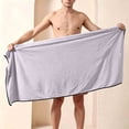 thumbnail image 4 of successthop Mens Bath Skirt Wrap Soft Knee Length Lightweight Homewear Snap After Bath Wear Comfortable Fall Loungewear, 4 of 4