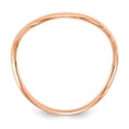 thumbnail image 2 of 14k Rose Gold Solid Wave Fashion Thumb Band Ring, 2 of 3