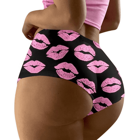 Fulorrnie Underwear for Women Comfort Hiphuggers Seamless Breathable Panties Cute Waistband Ventilated Panty  Pink  XXL