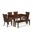 thumbnail image 7 of East West Furniture 6 Piece Dining Room Set Consists of a Rectangle Solid Wood Table, 7 of 7