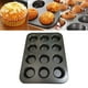 thumbnail image 2 of Antiadherente Mollete Al Carbono Galleta Magdalena Mol Agujeros Gris Gloria Mini Cake Pan, 2 of 8