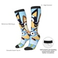 thumbnail image 4 of Masiiu Bluey Print Adult Crew socks, Comfortable Novelty Colorful Patterned, Breathable, Stylish Colorblock for Men Women, 4 of 6