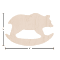 thumbnail image 6 of Wood Shape Rocking Bear 6x4", 6 of 6