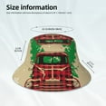 thumbnail image 6 of Gaeub Christmas Vintage Red Truck Printed Double Sided Reflective Bucket Hat Foldable Sun Hat for Camping Hiking Fishing, 6 of 9