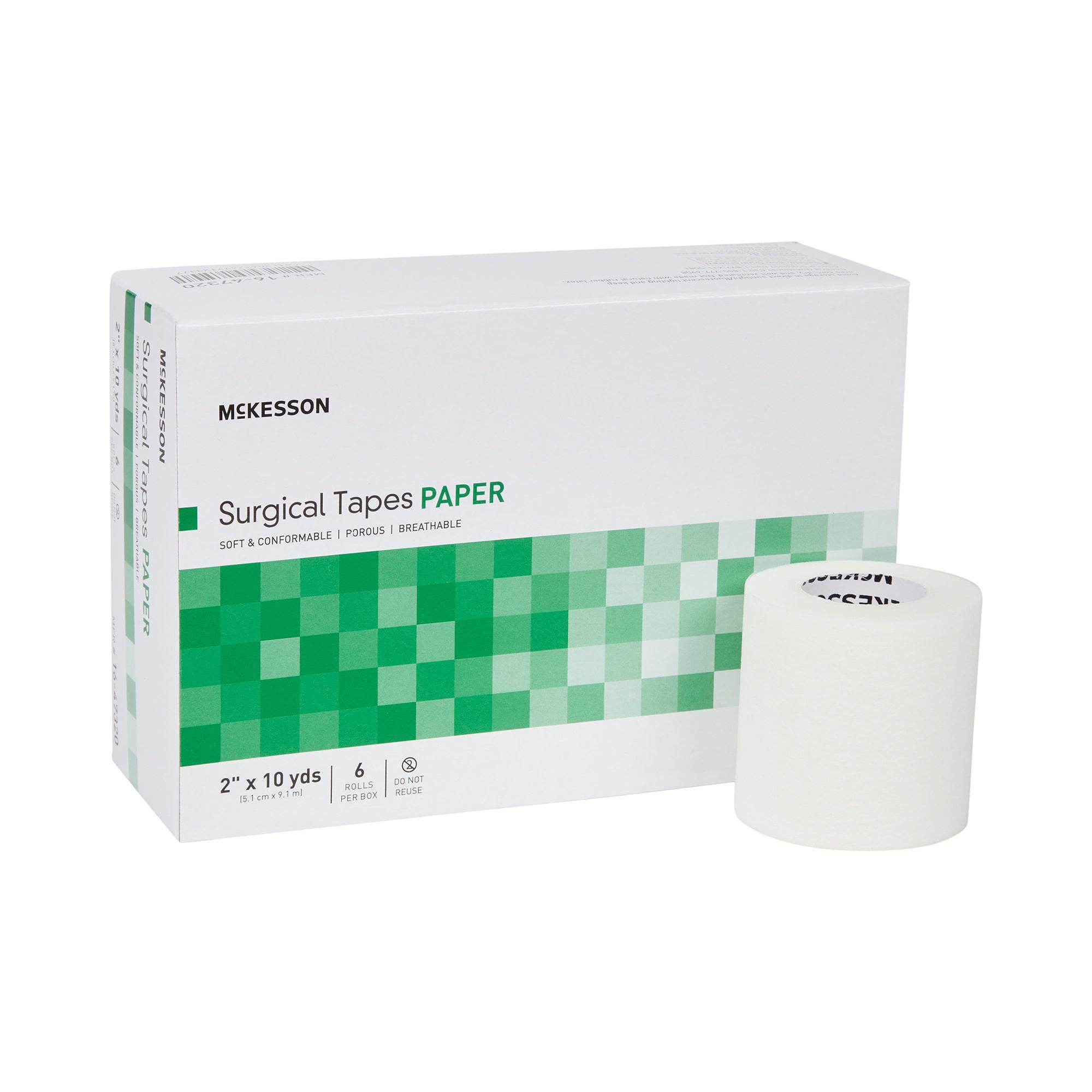 McKesson Surgical Tape, Non-Sterile Paper Medical Tape, 2 in x 10 yd, 72 Ct