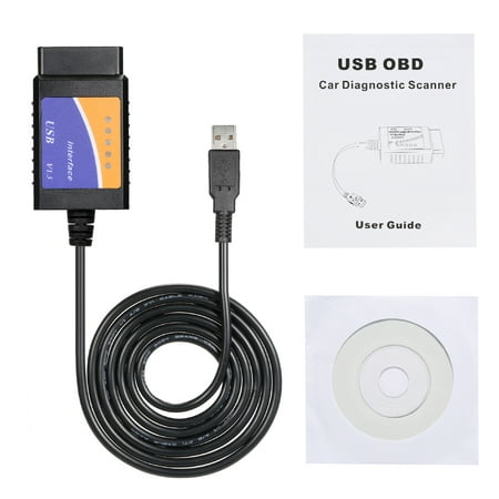 Black OBD OBDⅡ Scanner Tool Detector with BT Connection USB Connection for Windows (Best Auto Scanner For The Money)