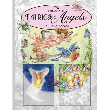 Fairies Angels A Greyscale Fairy Lane Coloring Book