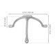 thumbnail image 2 of unbranded Soporte Universal Para Yate En Inoxidable 316 Para Accesorios Y Marinos, 2 of 8