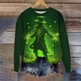 thumbnail image 5 of Unisex St. Patrick's Day Elderly Print Casual Long Sleeve T-Shirt, 5 of 6
