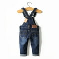 thumbnail image 2 of KIDSCOOL SPACE Baby Boy Girl Jean Overalls,Toddler Slim Cute Denim Jumper,4-5 Years, 2 of 9