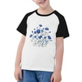 thumbnail image 1 of RXIRUCGD 2025 Vêtements d'Été pour Enfants Tout-Petits Garçons Filles Mode Mignon Col Rond Imprimé Manches Courtes Haut, 1 of 6