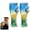 Blue, variant on 2026 Soccer Cup Glass Tumbler Set 2PCS 14.2oz Unique 3D Soccer Ball Embedded Pilsner Cup Ergonomic Shape Beverage Mug for Match Day Fan Gift