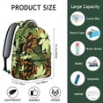 thumbnail image 6 of Hawaiian Jungle Leaves Backpack Tropical Floral Summer School Bag for Students Vibrant Exotic Print for Travel, 6 of 6