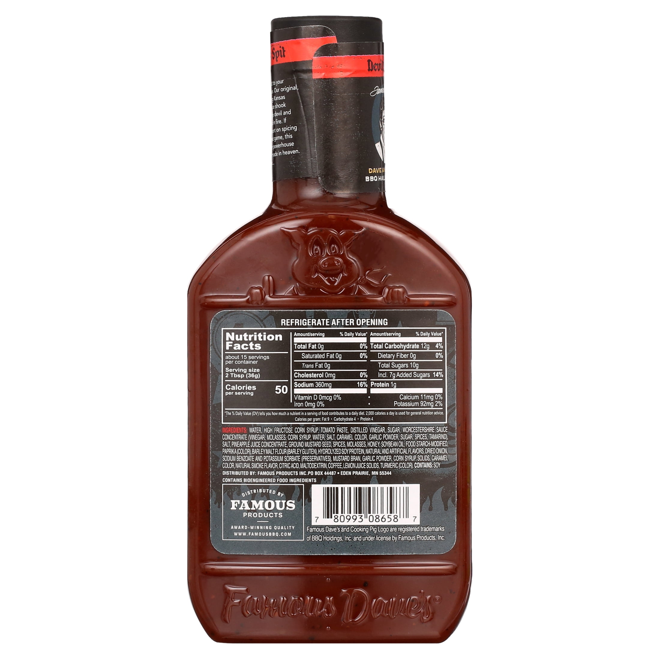 Famous Dave's Devil's Spit BBQ Sauce, 19 oz