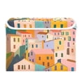 thumbnail image 7 of Yayeee Collapsible Storage Bin with Lid Fabric Closet Decorative Basket with Handles, Orange Cityscape Painting, 7 of 7