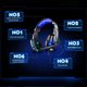 thumbnail image 4 of sweethay CADA G90000 Auriculares con cable Sonido estéreo Auriculares para juegos Aislamiento de ruido Micrófono Auriculares para One Videojuegos y accesorios Azul negro con cable de sonido, 4 of 8