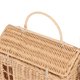 thumbnail image 2 of Handwoven Rattan Bag House Shape Portable Handle Adjustable Strap Rattan Shoulder Bag for Beach Travel Outing, 2 of 4