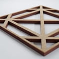 thumbnail image 4 of Ekena Millwork 7 3/8"W x 7 3/8"H x 3/8"T Extra Small Buxton Decorative Fretwork Wood Wall Panels, Hickory, 4 of 8