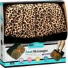 Spa Massage Foot Massager with Comfort Fabric, Leopard