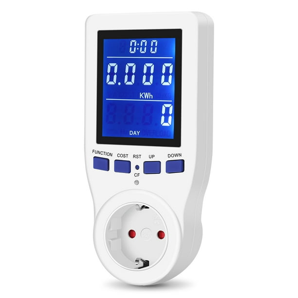 Wattmètre d'énergie de prise, compteur de consommation d'énergie Moniteur  de consommation d'énergie avec écran LCD