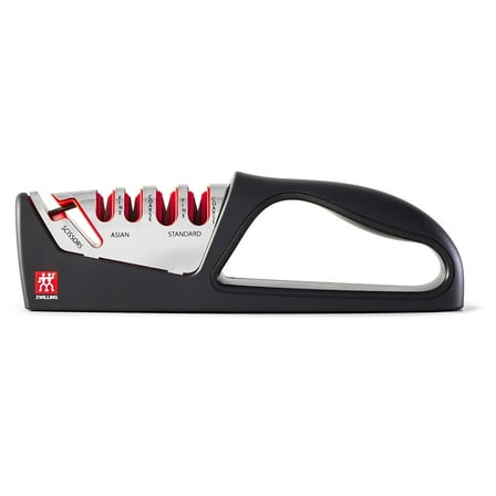 ZWILLING Razor-Sharp 4-Stage Pull Through Knife Sharpener with Shear Sharpener