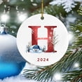 thumbnail image 4 of Xihbxyly Las Mejores Ofertas de Hoy 2024 Nuevo Colgante Navideño de Muñeco de Nieve 26 Letras - Colgante de Coche de Acrílico Saint, 4 of 5
