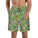 thumbnail image 1 of Balery Vintage Sugar Skull Traje de Baño Estilo Hawaiano para Hombre, Shorts de Secado Rápido con Bolsillos-Small, 1 of 6