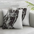 thumbnail image 3 of Shiartex  Decorative Throw Pillow Case Cushion Covers for Sofa, Elegant Eagle Hawk Owl Series Square Throw Pillowcase, 3 of 5