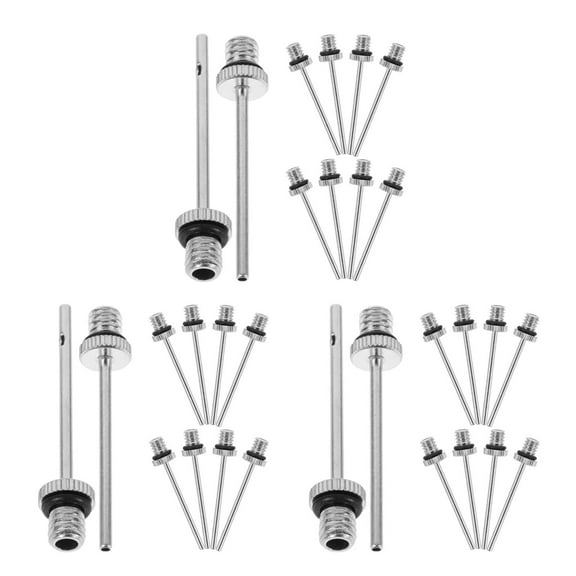 Worgeous 60 pcs  Versatile Air Pump Needles Practical Metal Needles For Basketballs Footballs And More Inflating Needles For All Your Inflation Needs