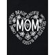 thumbnail image 4 of Camiseta deportiva de manga corta con estampado "Día de la Madre", cuello redondo ligeramente elástico, ropa deportiva para mujer, camiseta deportiva informal., 4 of 7