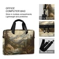 thumbnail image 4 of FORMRS 16" Laptop Bag Carrying Sleeve Case with Handle Travel Shoulder Briefcase, Snow Mountains, 4 of 8