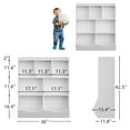 thumbnail image 2 of Danolapsi Kids Storage Organizer,3 Tier Children Bookcase and Bookshelf,Toy Storage Organizer Bookshelf,7 Compartment Bookshelf & Toy Shelf for Kids' Room,Bedroom,Living Room,and Kindergarten, 2 of 9